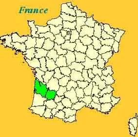 Carte France, Aquitaine