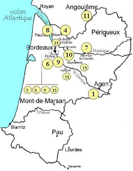  Carte des lieux