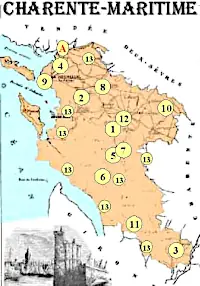 Carte Charente-Maritime
