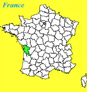 Carte France, Charente-Maritime