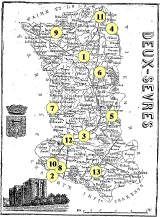 Carte des crimes - 79