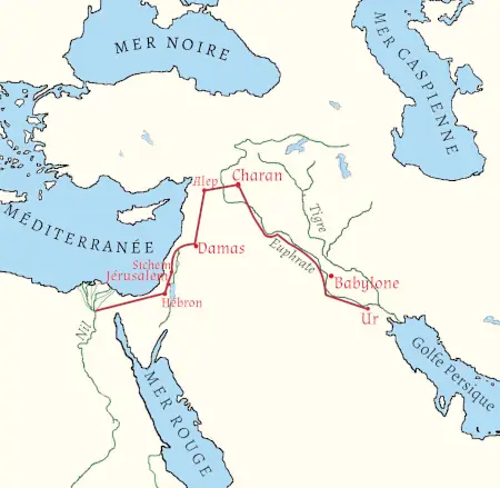 Le trajet d'Abraham
