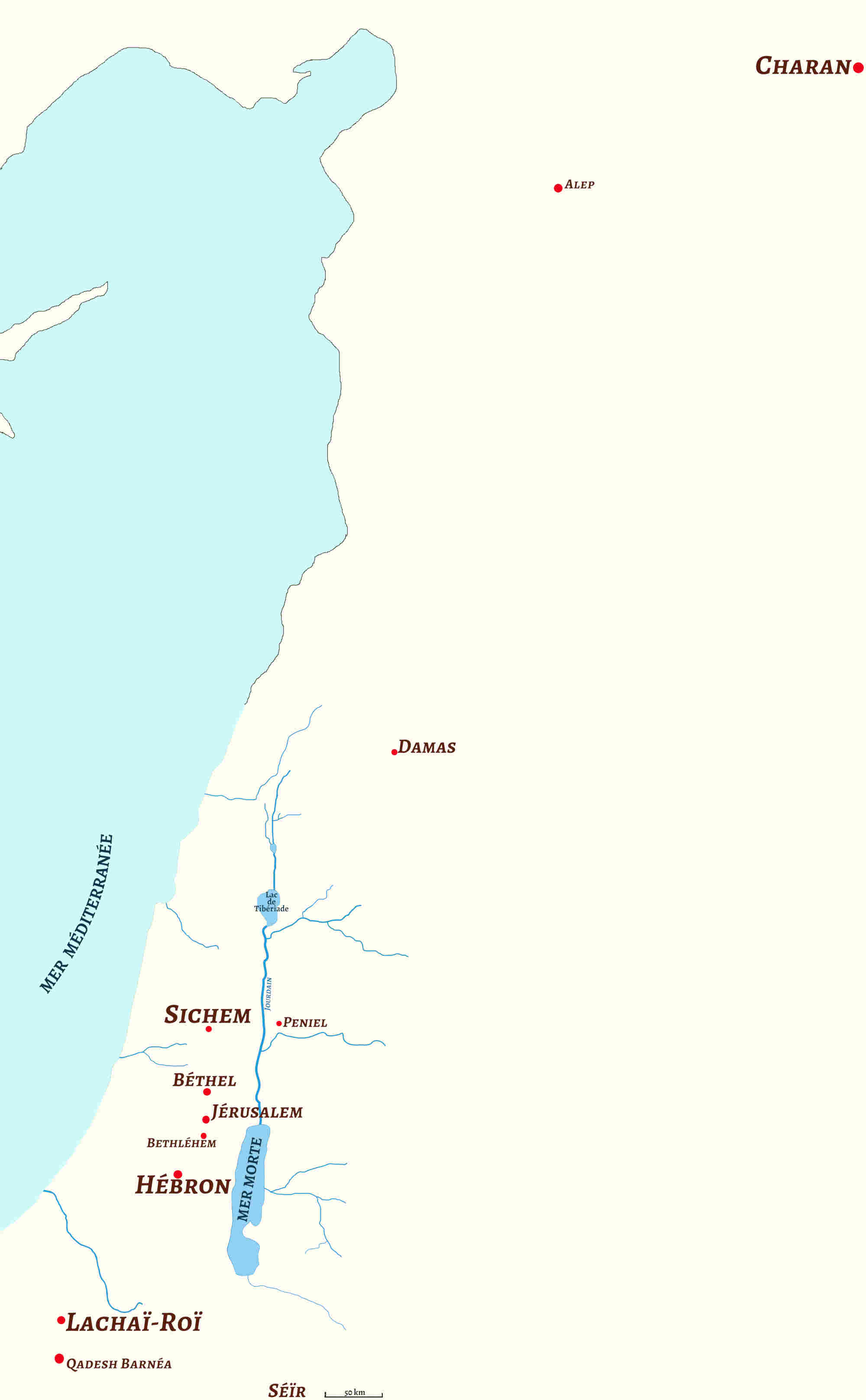 Carte des lieux de Jacob