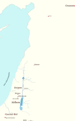 Carte des lieux de Jacob