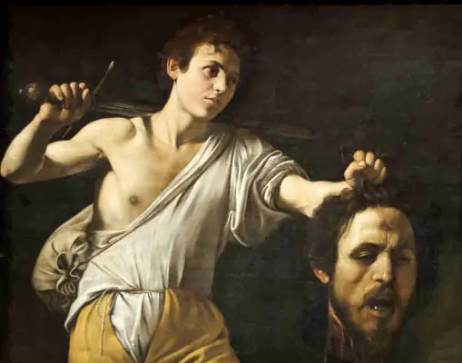 David avec la tête de Goliath