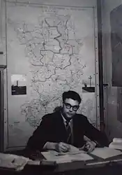 Mon bureau au siège de Niort en 1950