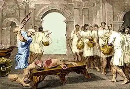 The Levite cuts his wife