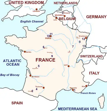 Map of the Crimes