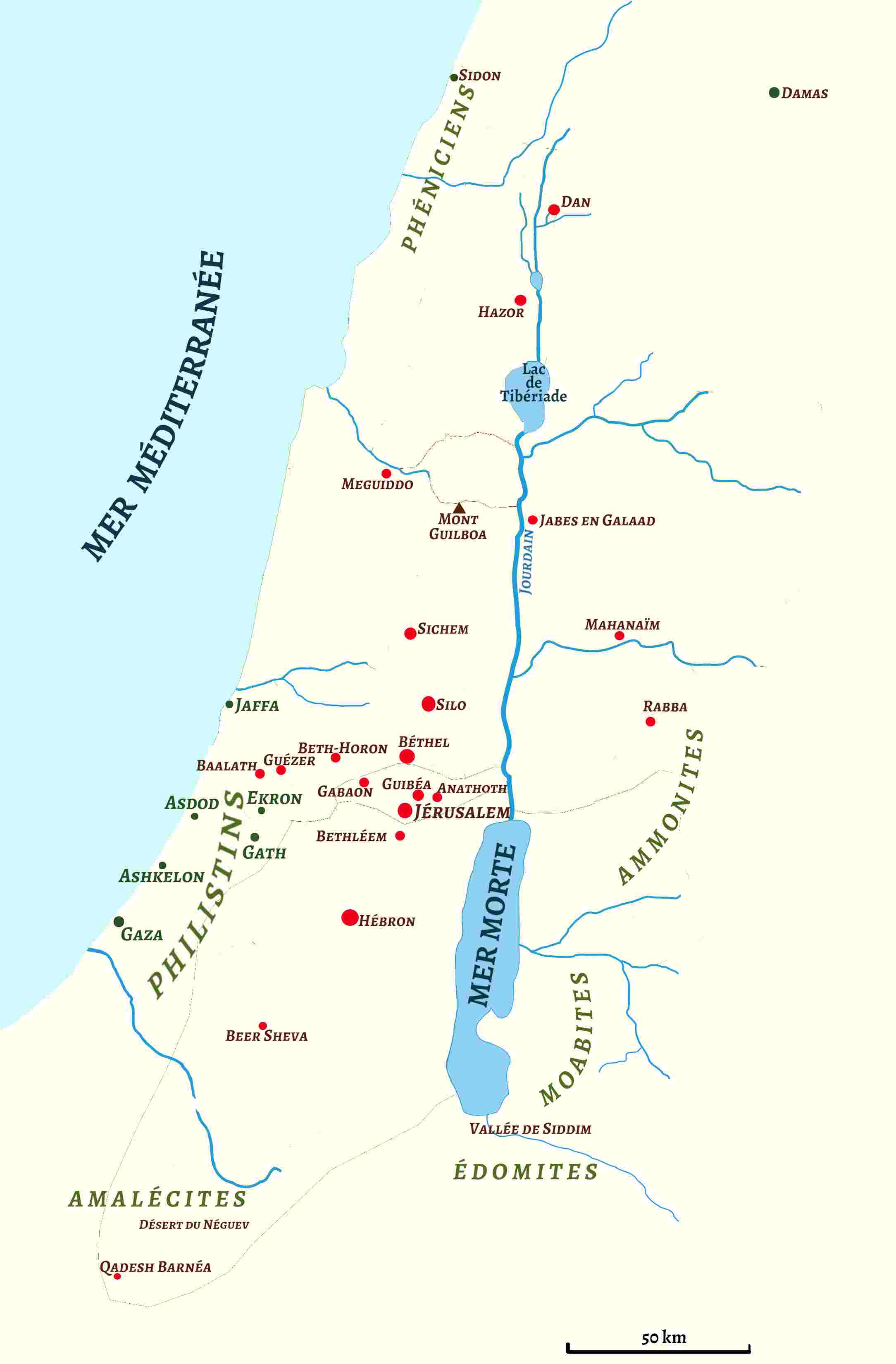 Map of places: Solomon