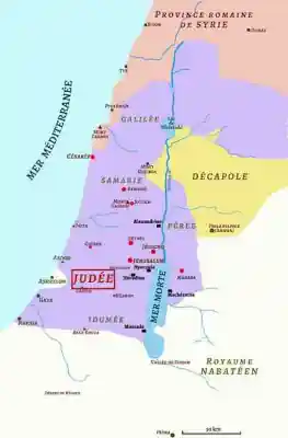 Map of Herod's kingdom