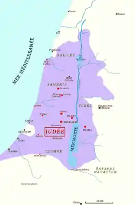 Map of Salome Alexandra's kingdom