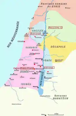 Pontius Pilate's Judea Map.
